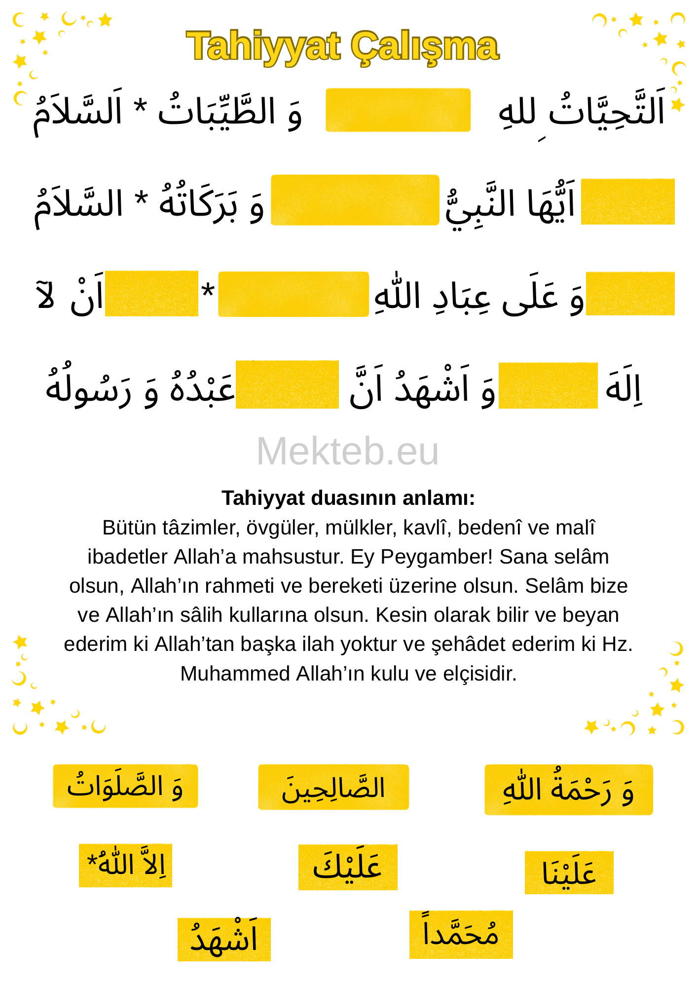 tahhiyat